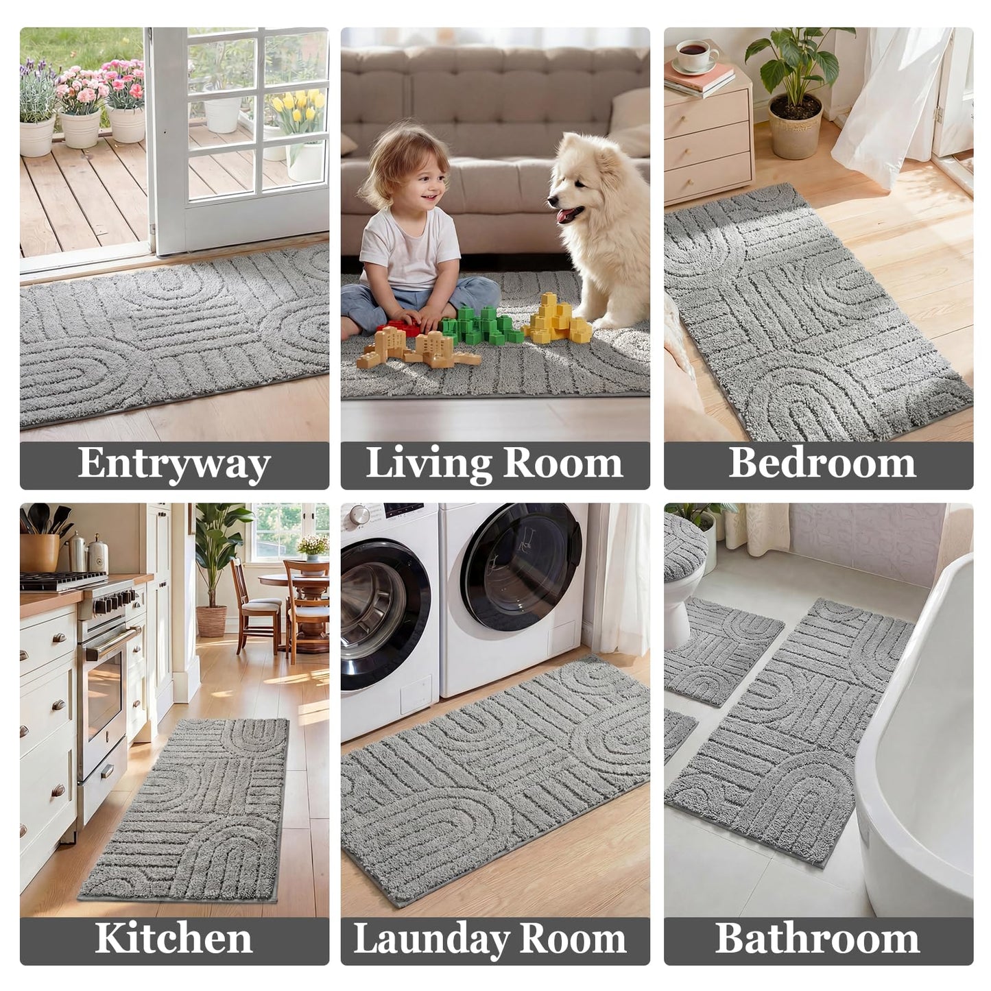 Homcomoda Bath Rug Set