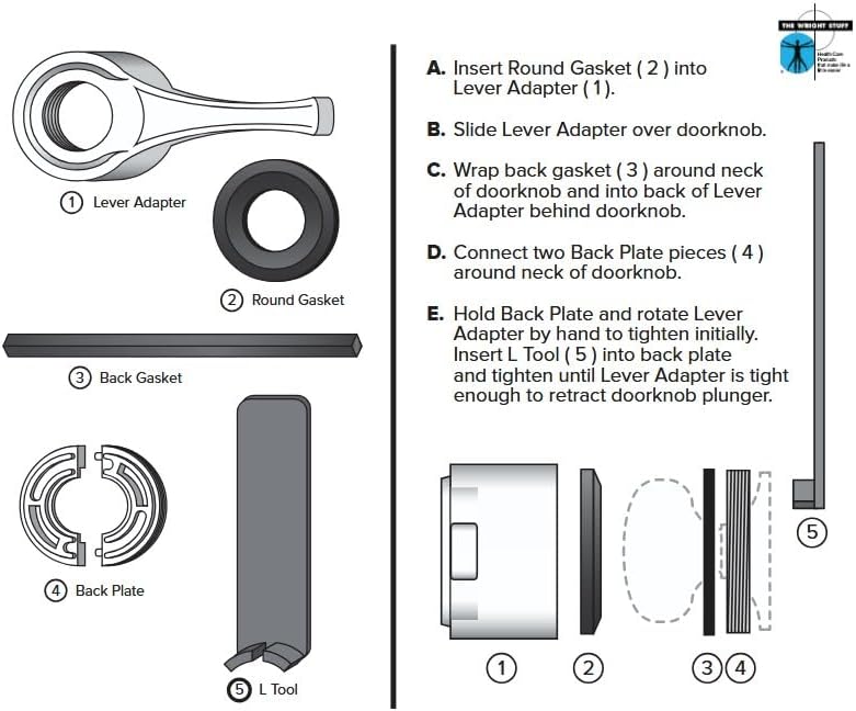 Leveron Door Knob Adapter