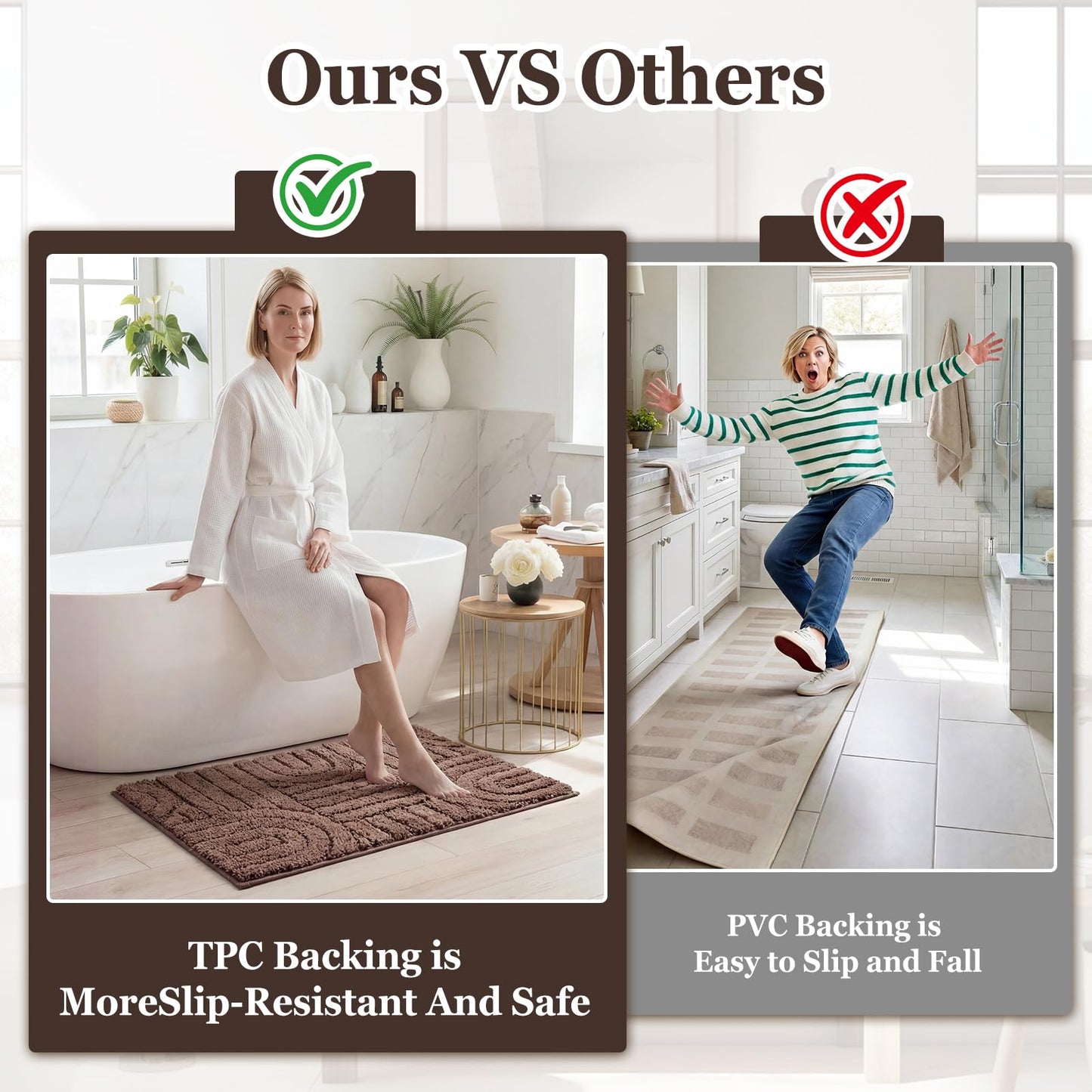 Homcomoda Bath Rug Set