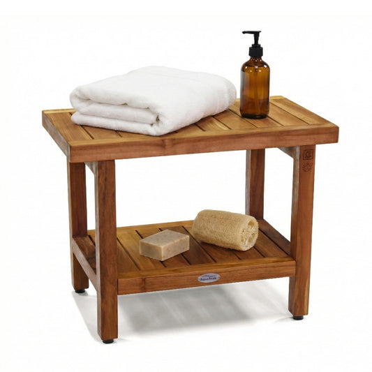 AquaTeak Teak Shower Bench