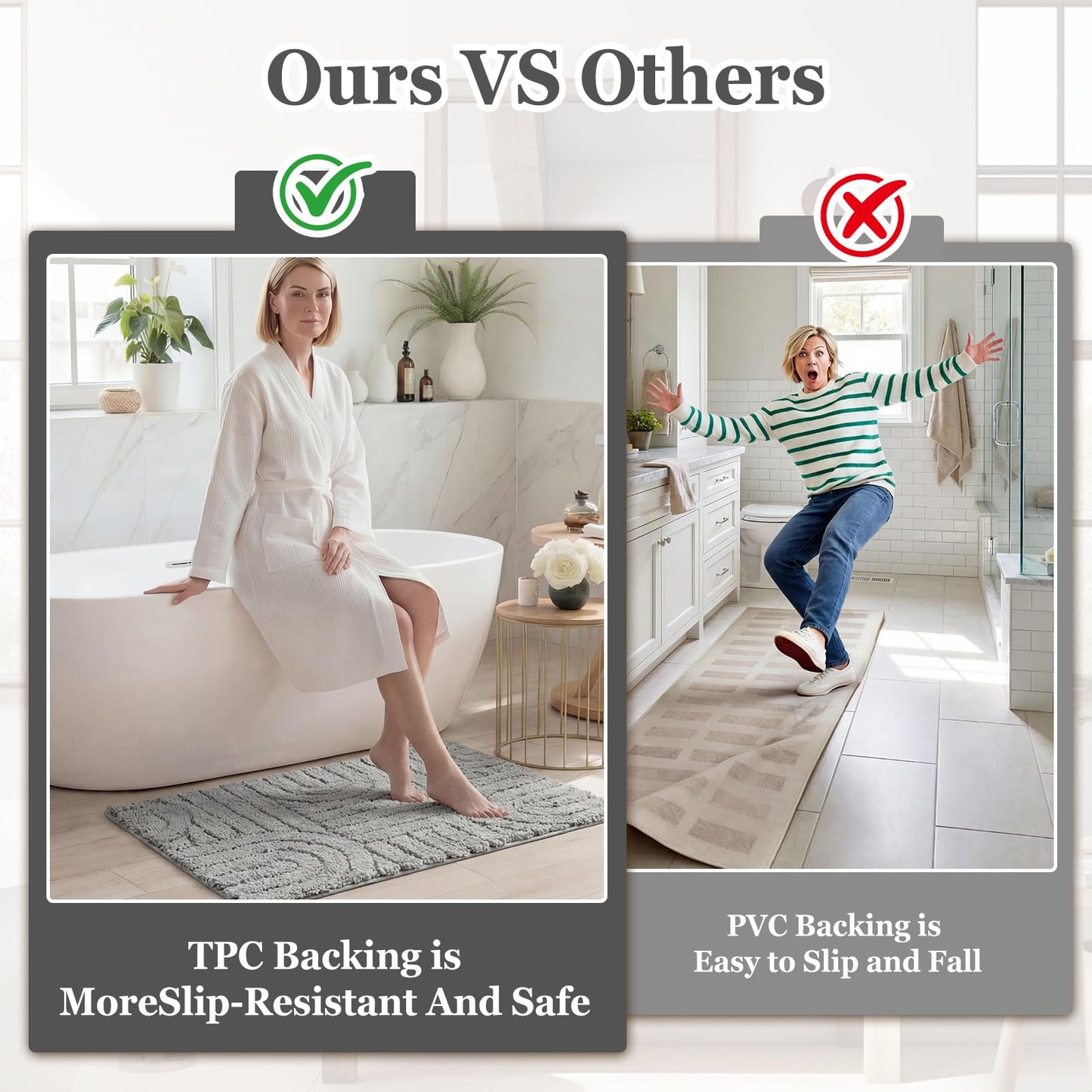 Homcomoda Bath Rug Set