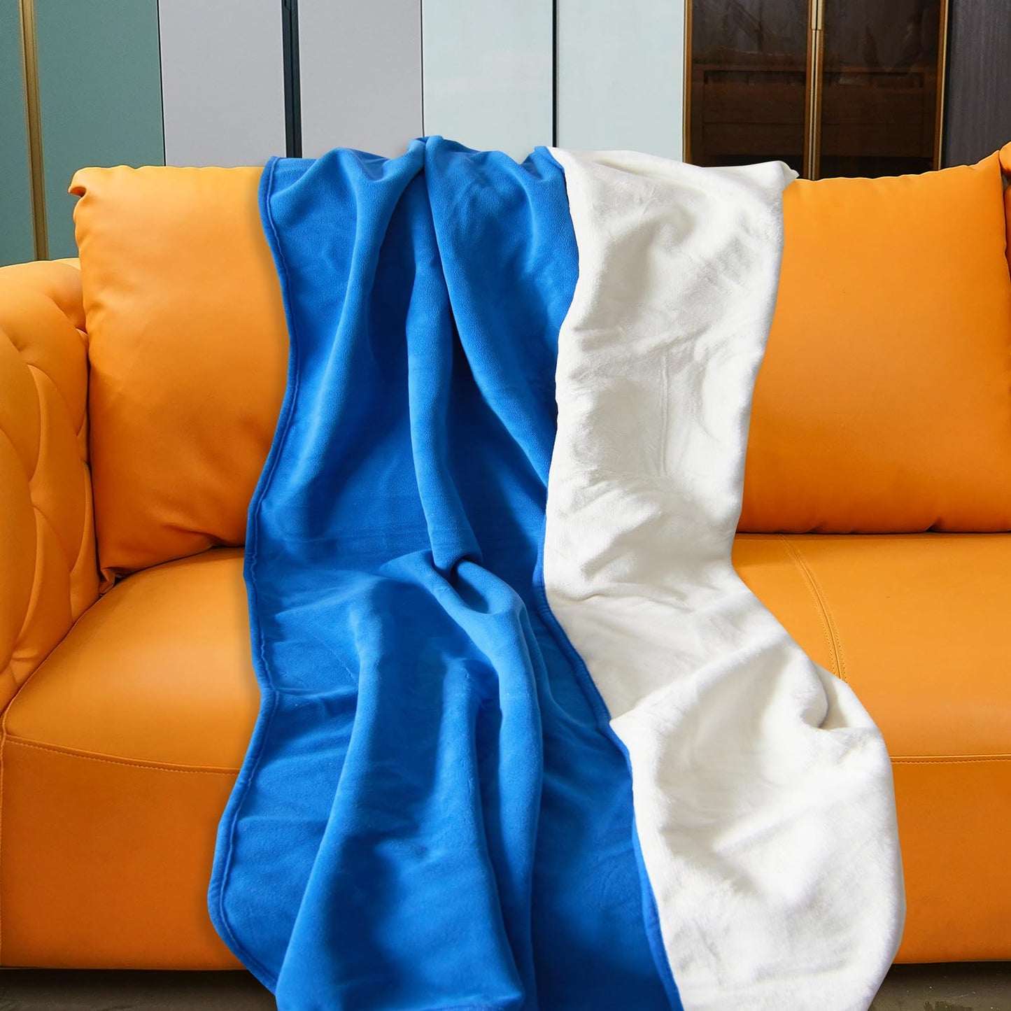 Reversible Waterproof Throw Blanket