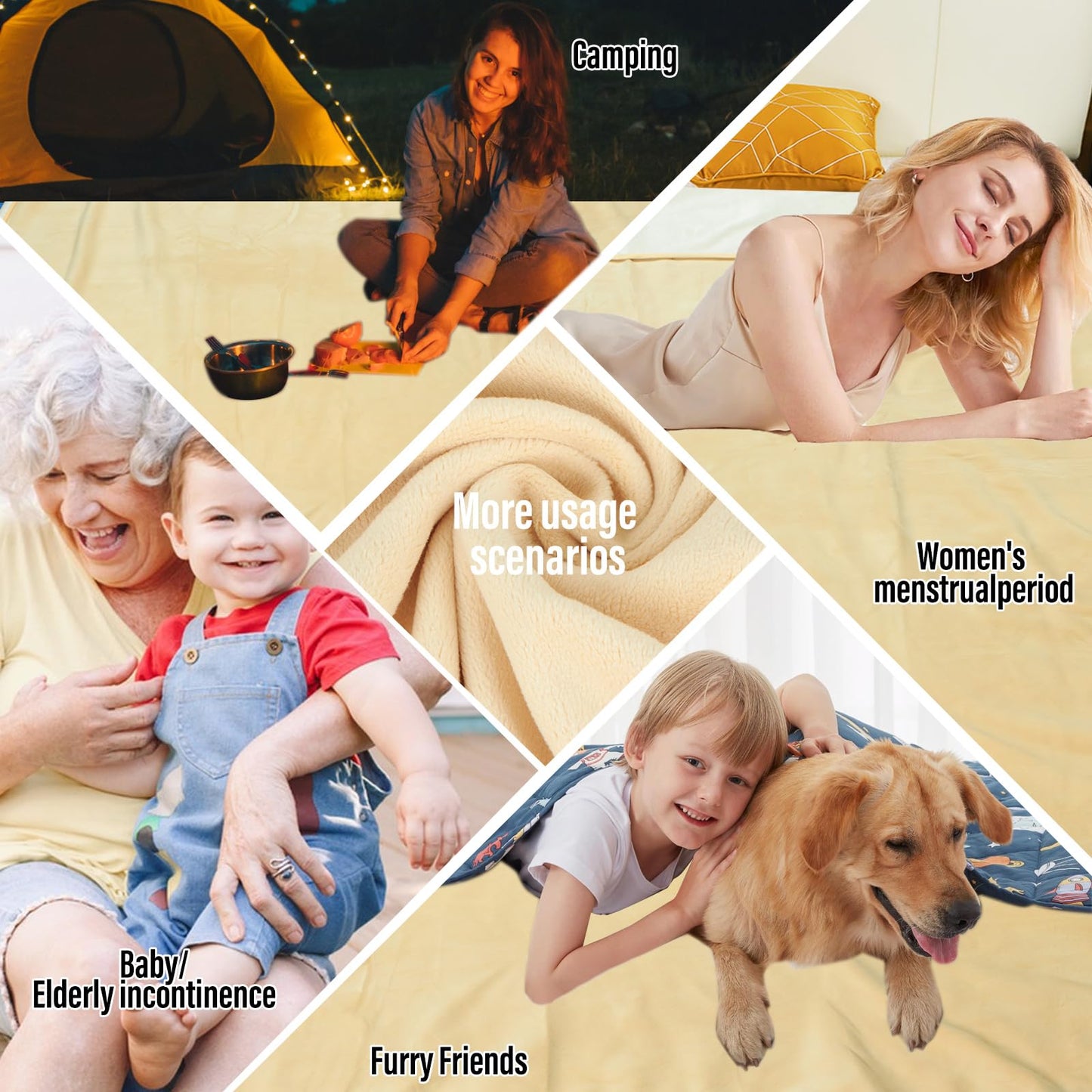Reversible Waterproof Throw Blanket