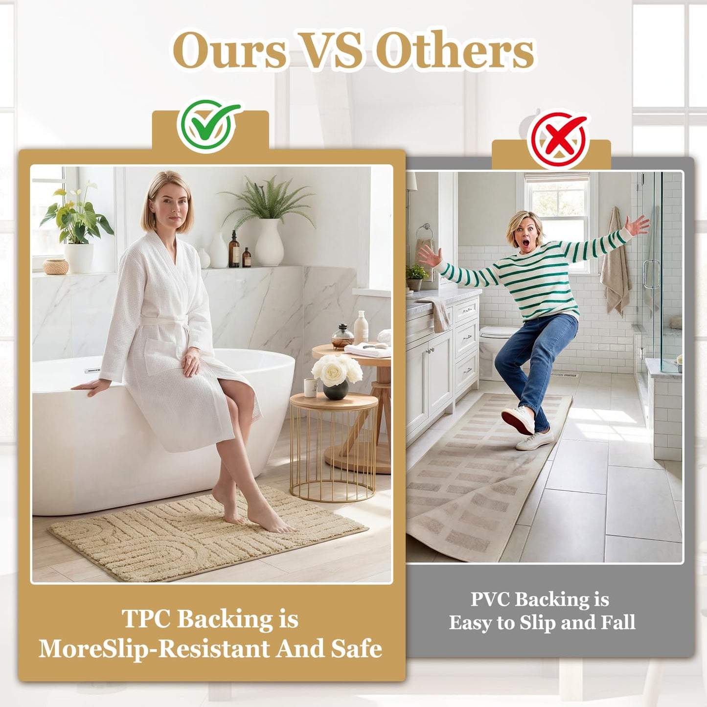 Homcomoda Bath Rug Set