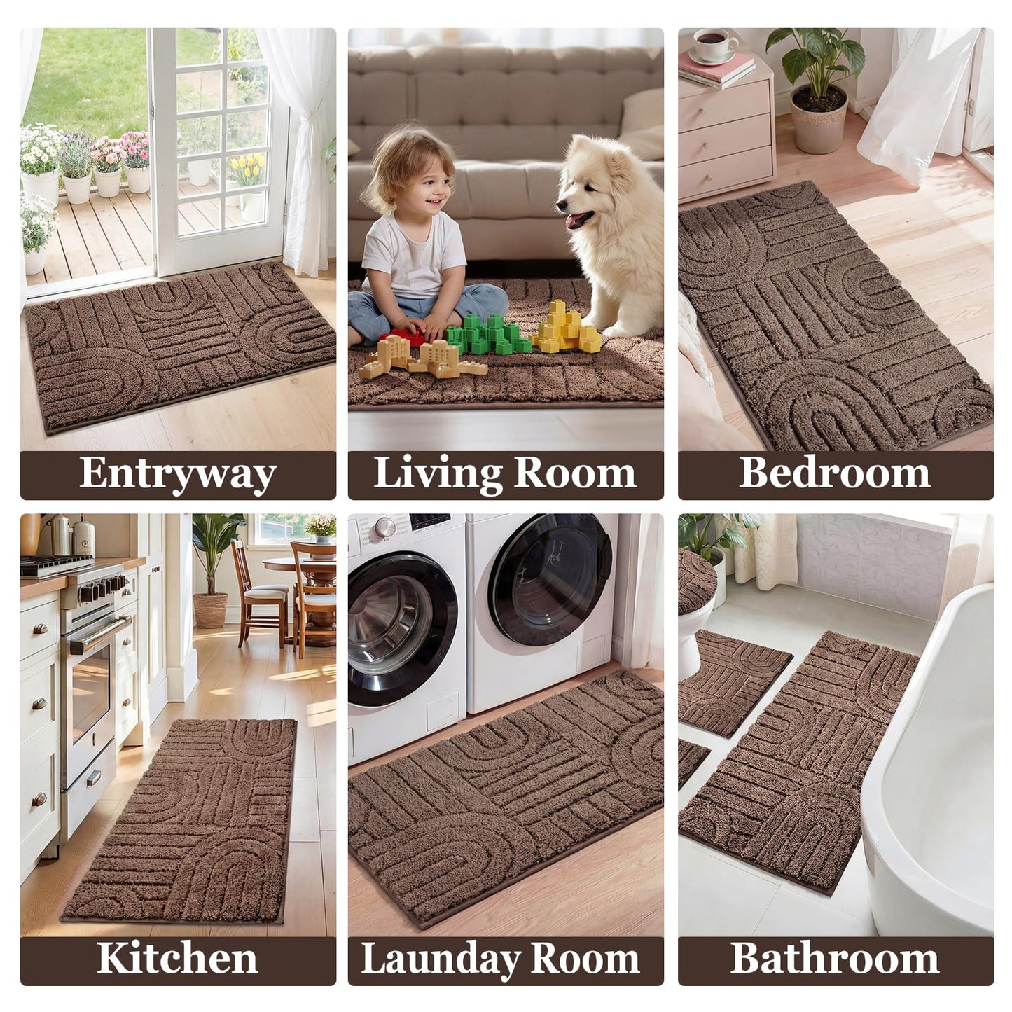 Homcomoda Bath Rug Set