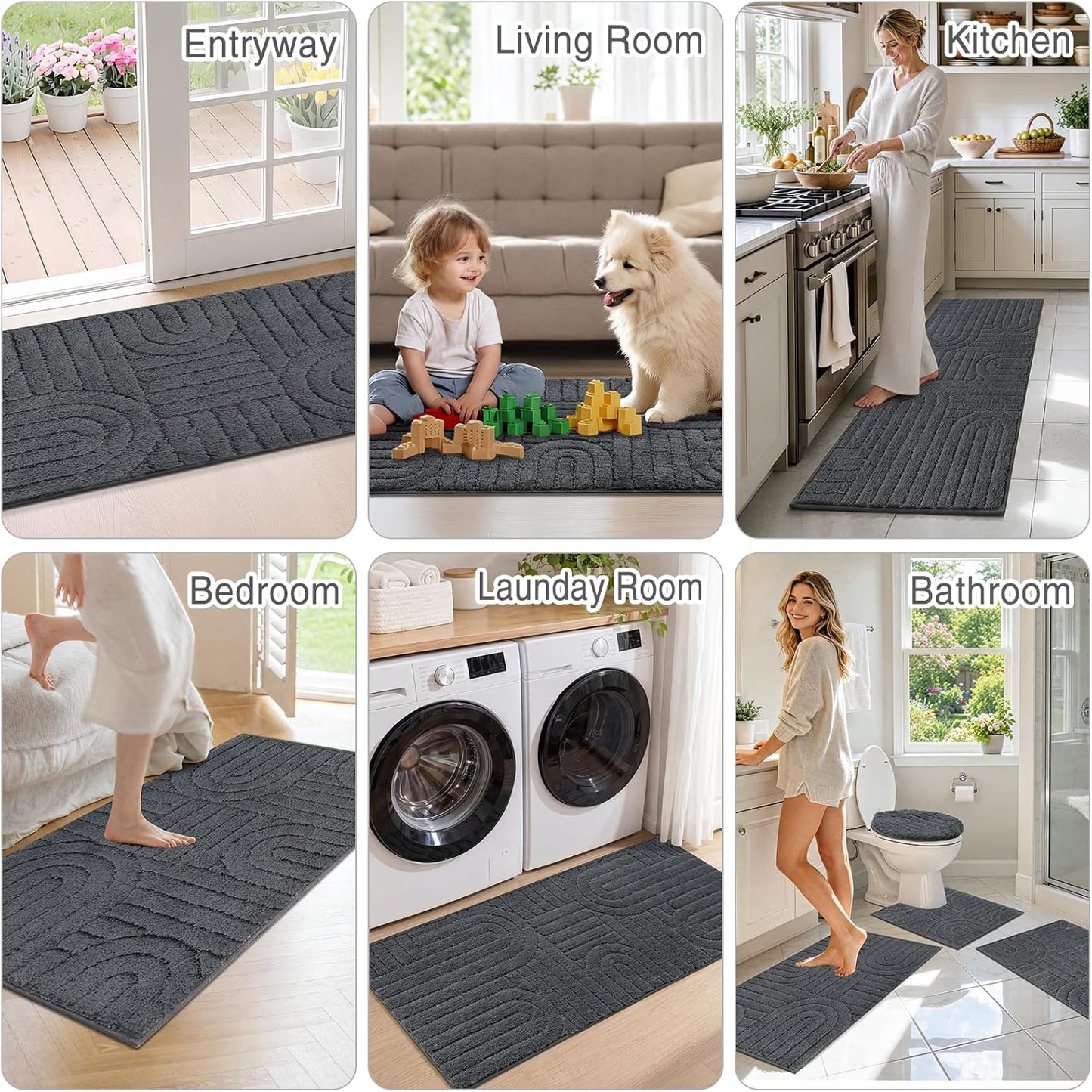 Homcomoda Bath Rug Set