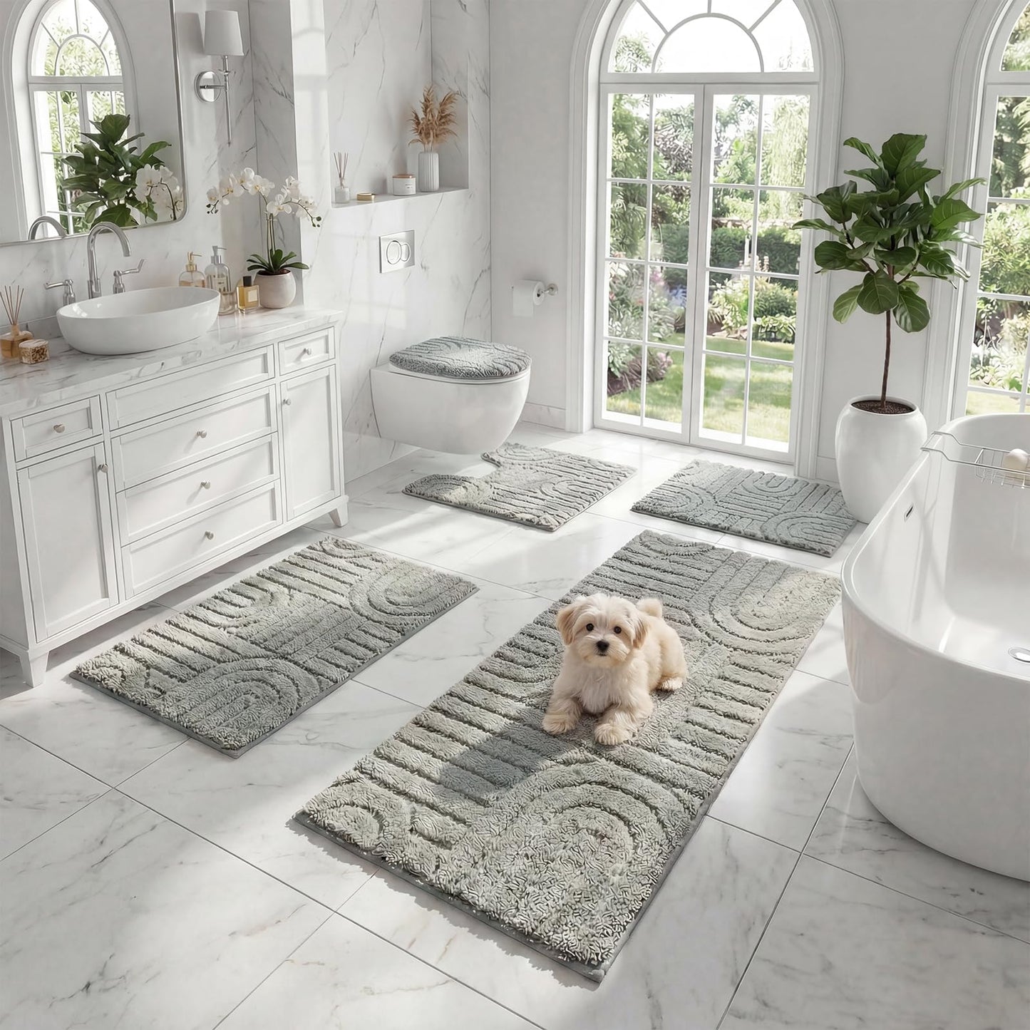 Homcomoda Bath Rug Set