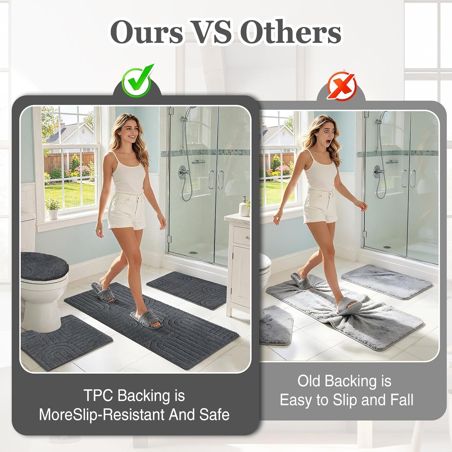 Homcomoda Bath Rug Set