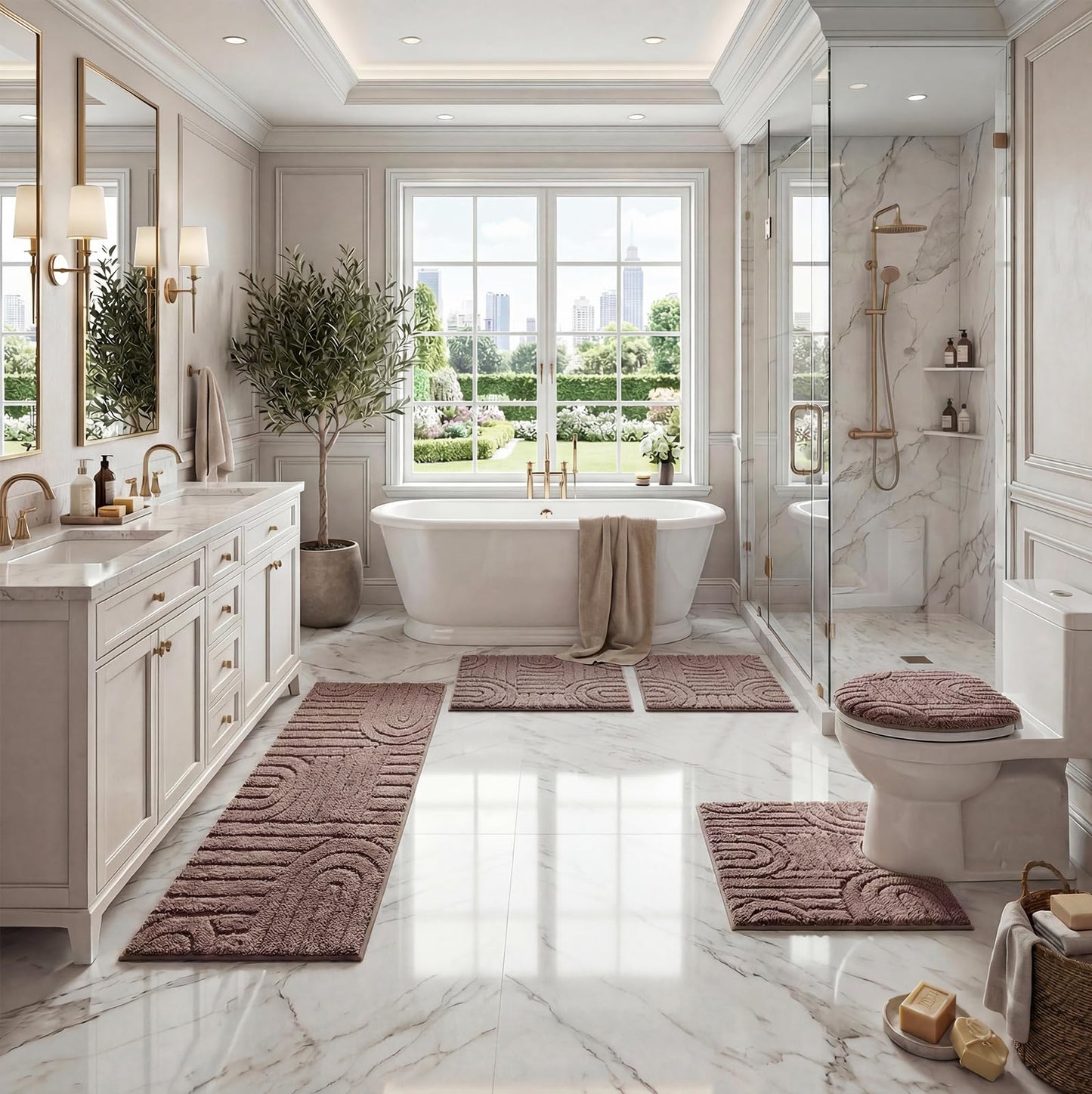Homcomoda Bath Rug Set