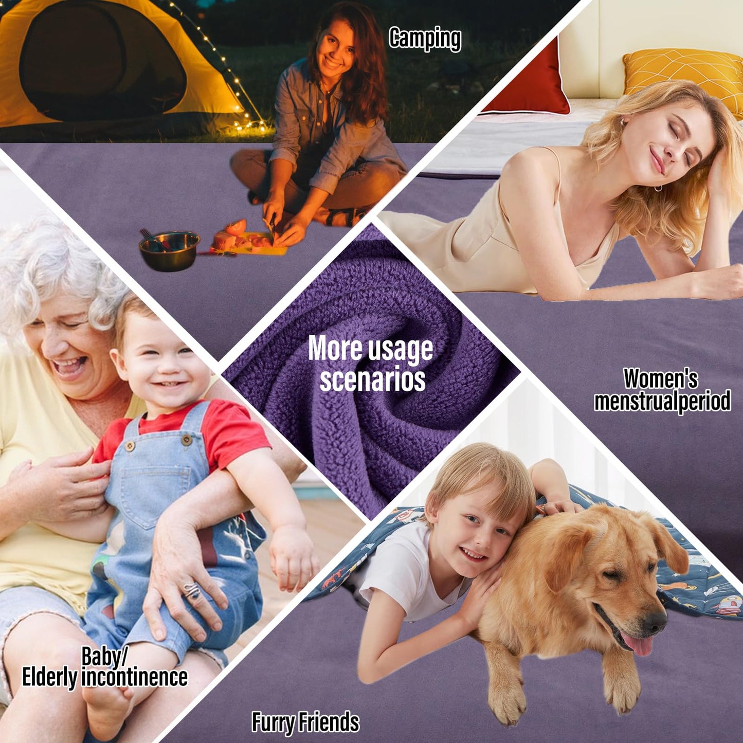Reversible Waterproof Throw Blanket