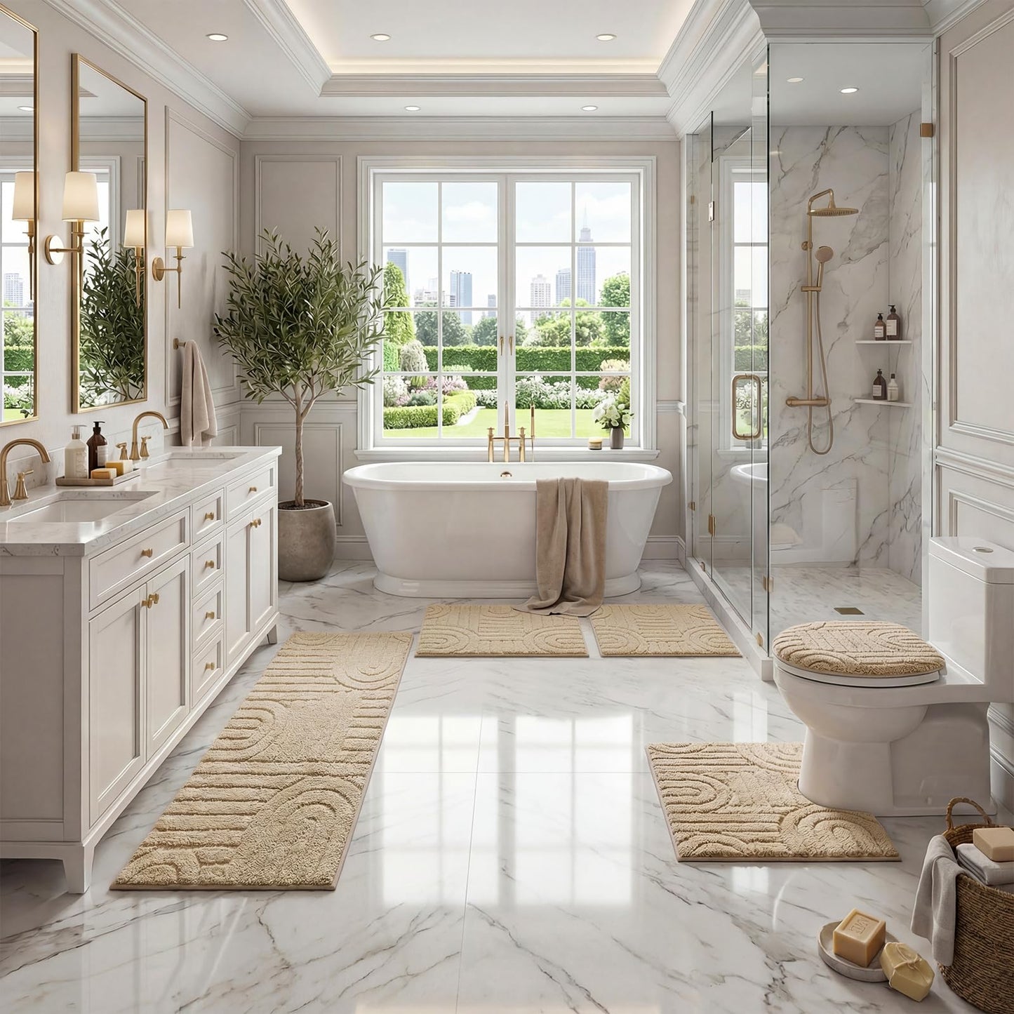 Homcomoda Bath Rug Set